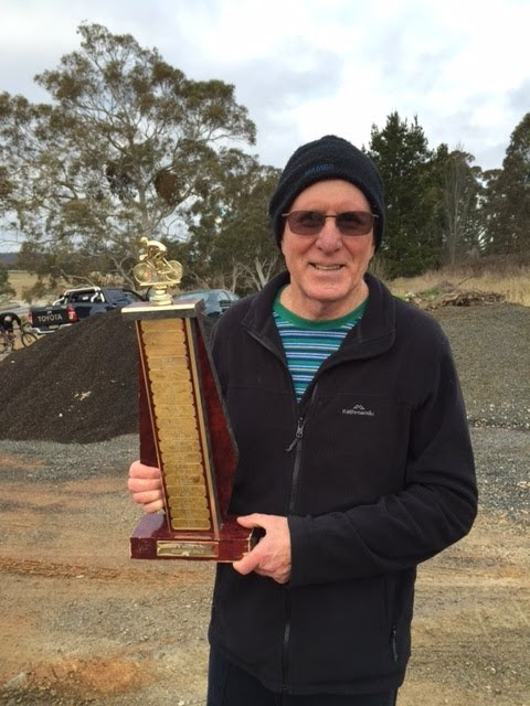 Kevin Hennessy with the trophy